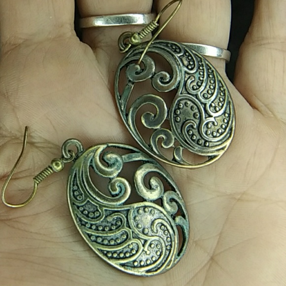 Filigree Drop Earrings - Picture 3 of 6